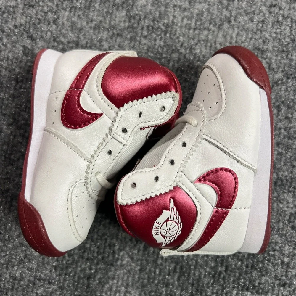 NEW Baby Jordan 1 High 85 Size 3C Toddler Sneakers White Team Red DV3655-161